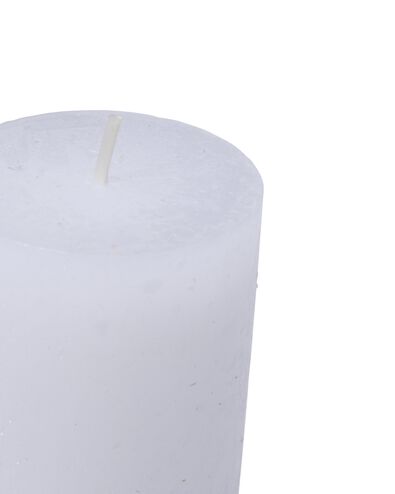 bougie rustique &Oslash;5x11cm blanc blanc 5 x 11 - 13503409 - HEMA