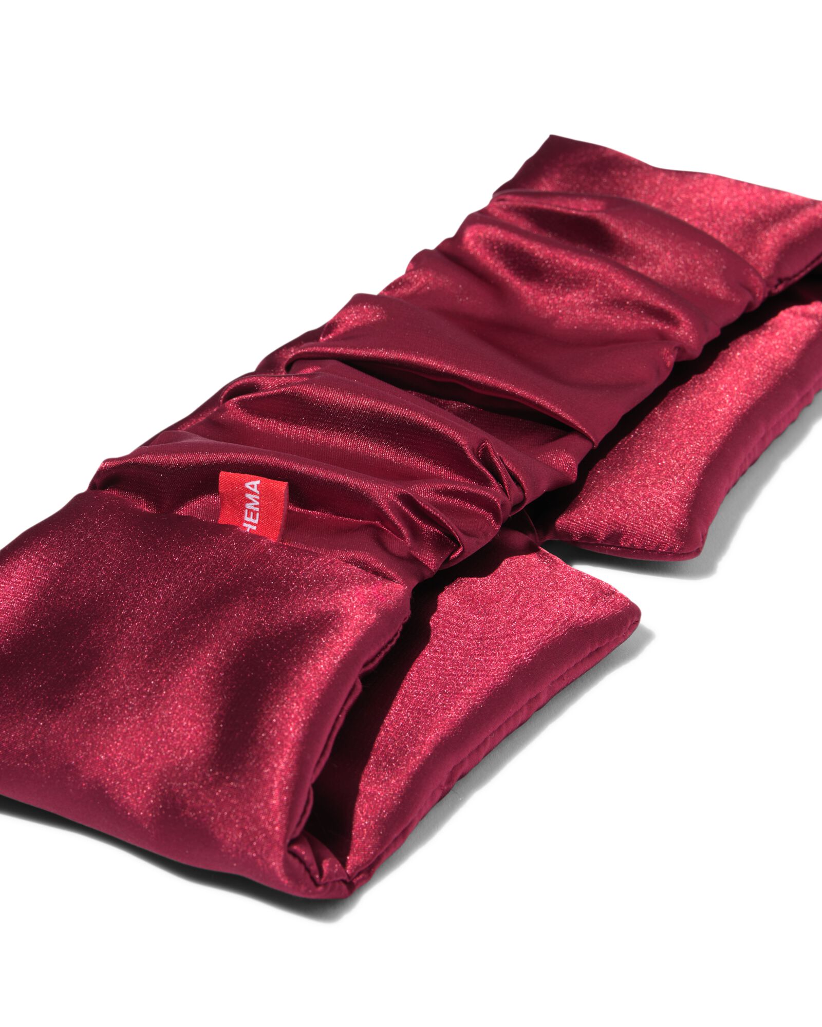 masque de sommeil satin bordeaux - 18670055 - HEMA