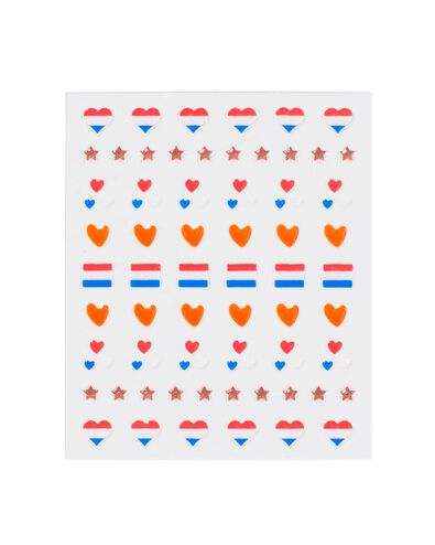 autocollants pour ongles c&oelig;urs et &eacute;toiles - 62 pi&egrave;ces - 11240170 - HEMA