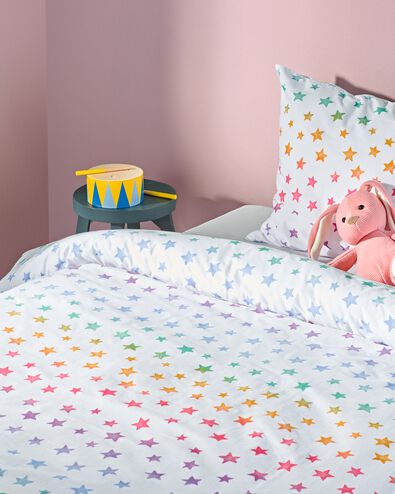 housse de couette coton doux enfant 140x200 &eacute;toiles - 5730205 - HEMA