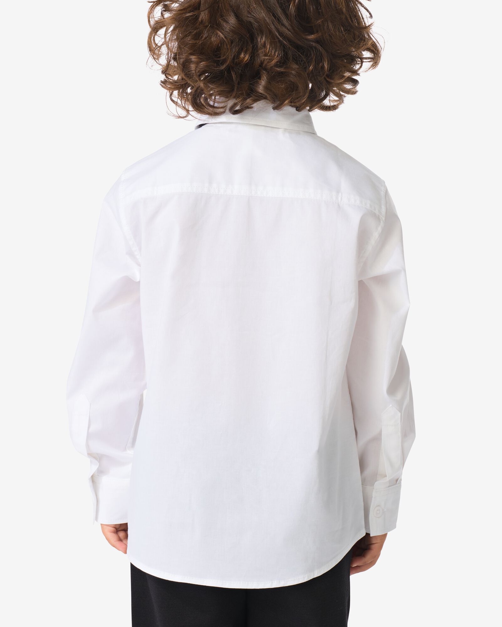 Kinderoberhemd mit Schleife wei&szlig; - 30790517WHITE - HEMA