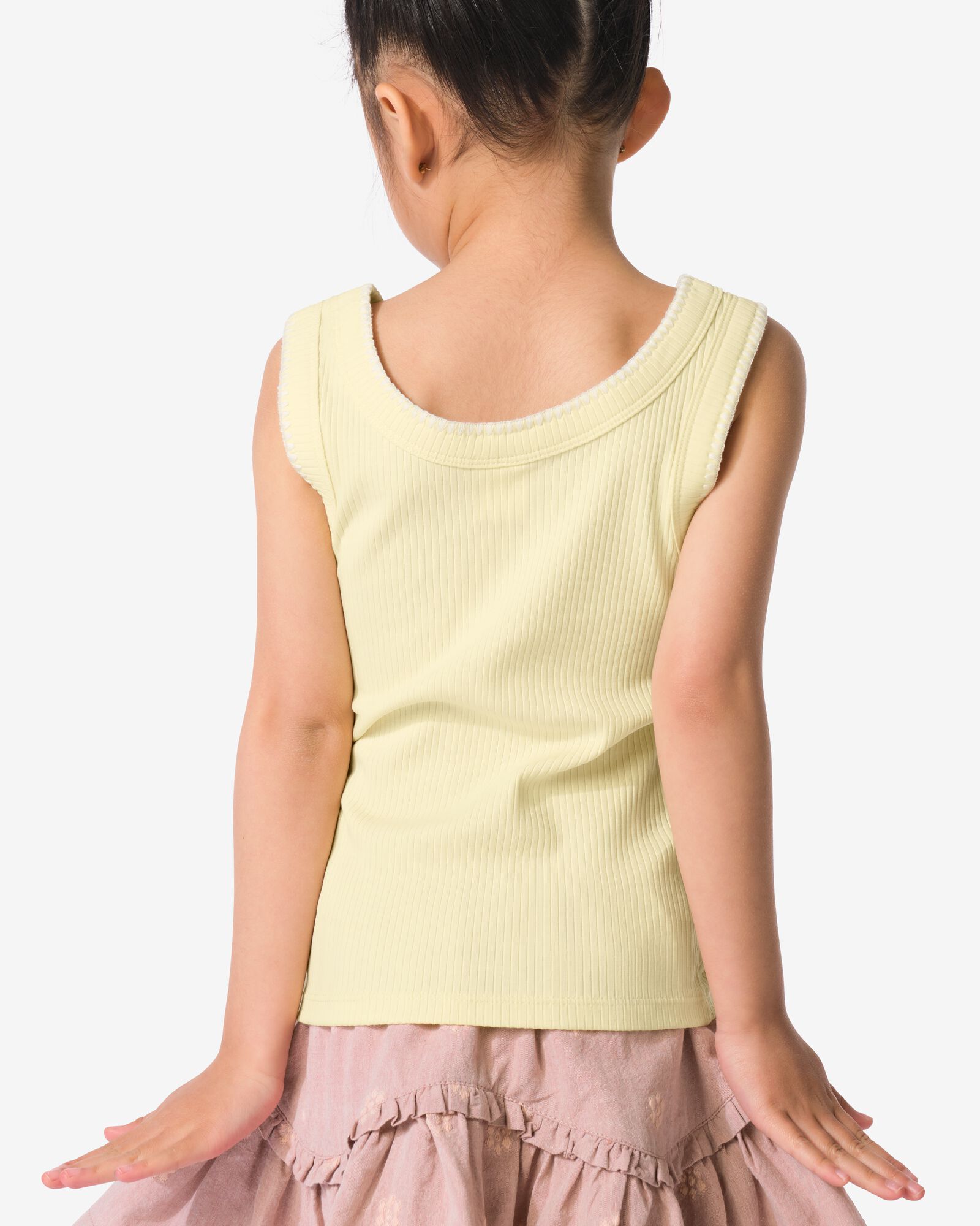 t-shirt c&ocirc;tel&eacute; pour enfant jaune p&acirc;le jaune p&acirc;le - 30826414LIGHTYELLOW - HEMA