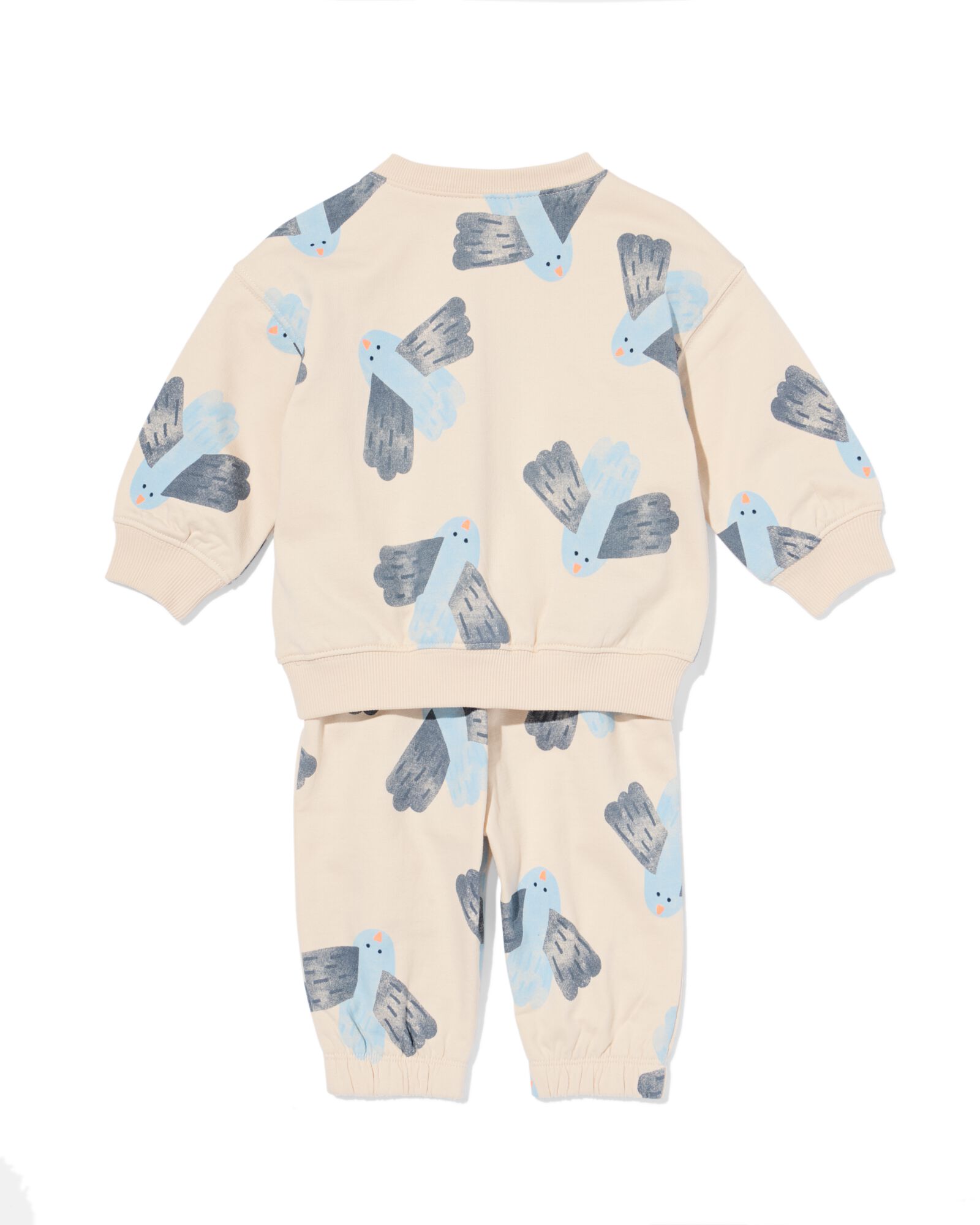 Babybekleidungs-Sweatset, bequeme Passform, Tiere ecru - 33185470ECRU - HEMA