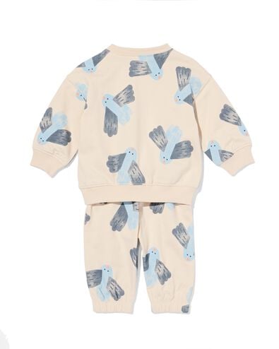 Babybekleidungs-Sweatset, bequeme Passform, Tiere ecru - 33185470ECRU - HEMA