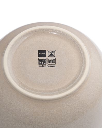 bol &Oslash;14cm Puur gla&ccedil;ure r&eacute;active beige - 9650134 - HEMA