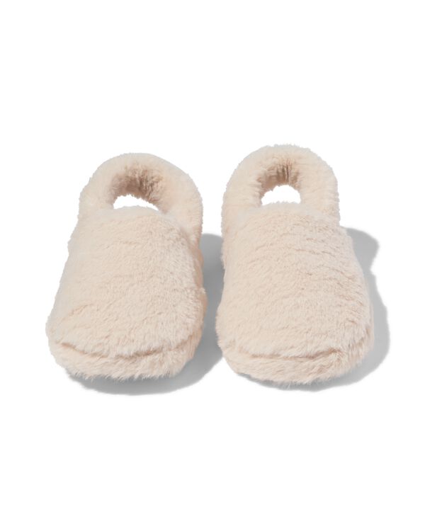 chaussons fausse fourrure enfant  beige beige - 18400180BEIGE - HEMA