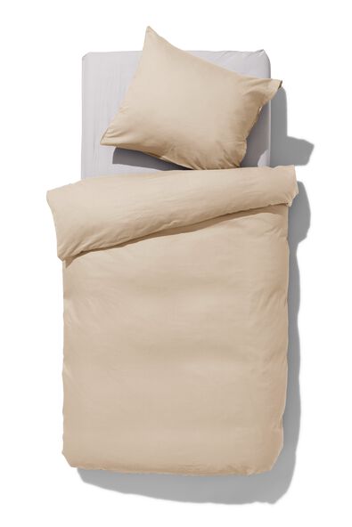 housse de couette 140x200/220 cm percale sable - 5790267 - HEMA