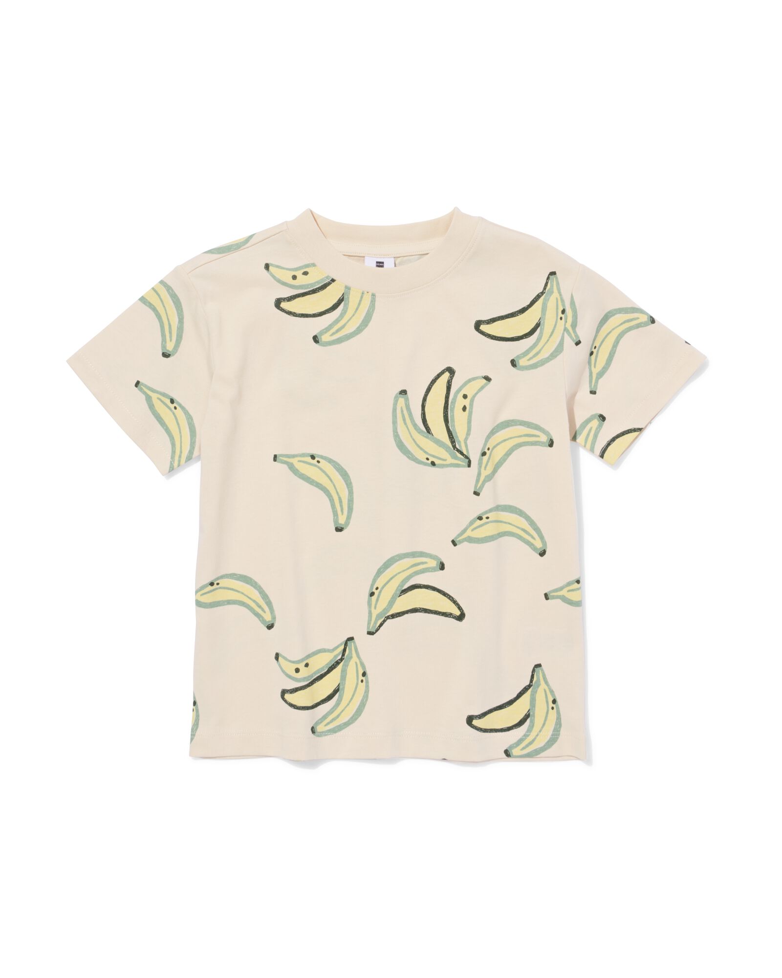 kinder T-shirt banaan ecru ecru - 30717701ECRU - HEMA