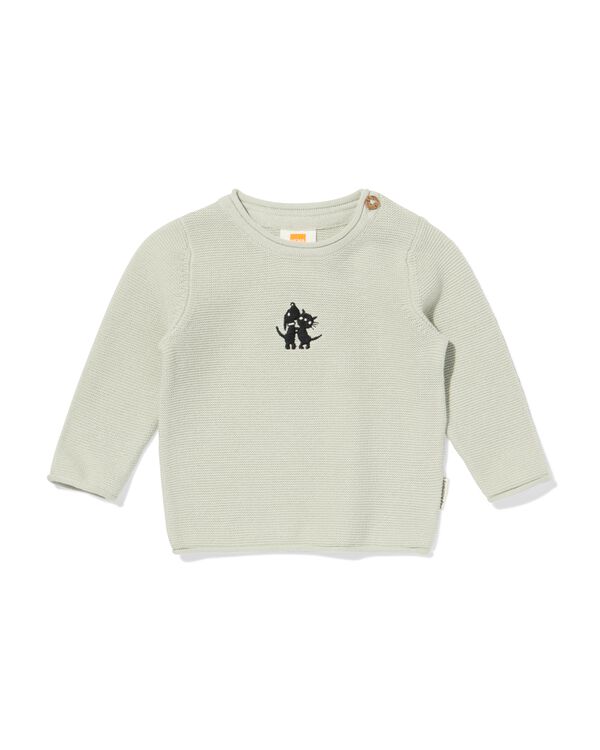 Takkie und Siepie Newborn-Pullover mit Stickerei hellgr&uuml;n hellgr&uuml;n - 33442020LIGHTGREEN - HEMA