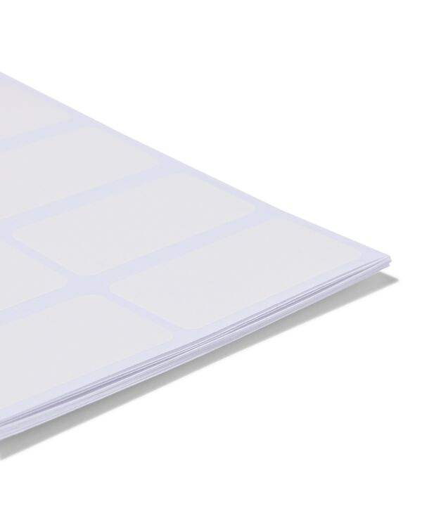 120 &eacute;tiquettes blanches - 14130046 - HEMA