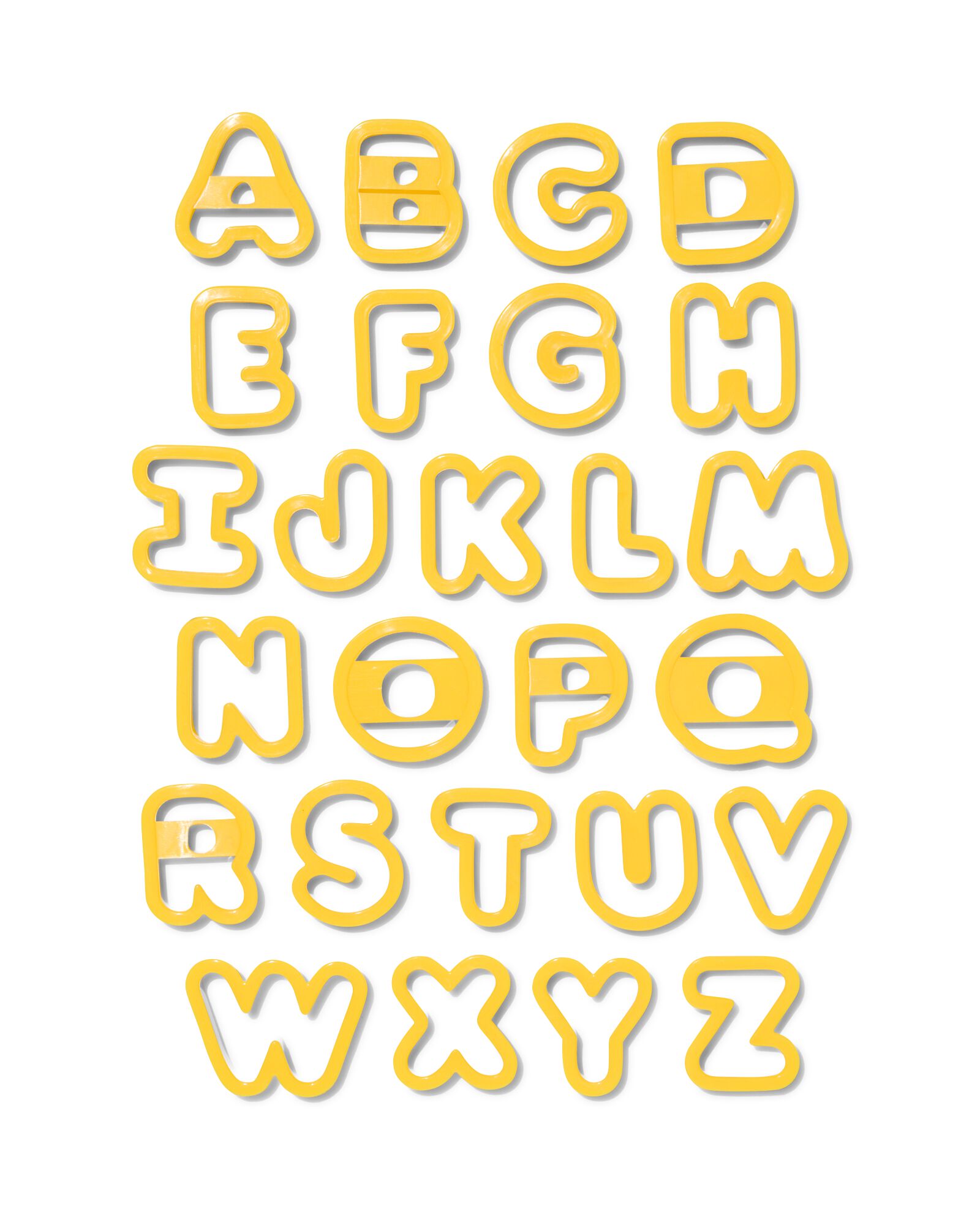 hema emporte-pièces alphabet (jaune)