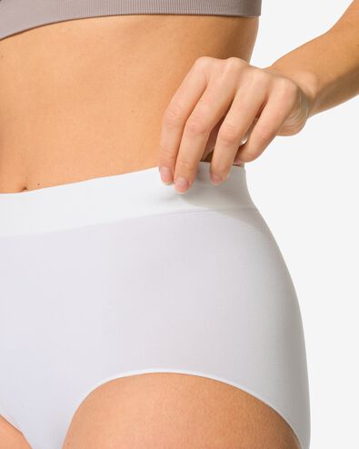 Nahtloser Damen-Taillenslip aus Mikrofaser wei&szlig; - 1000002024 - HEMA