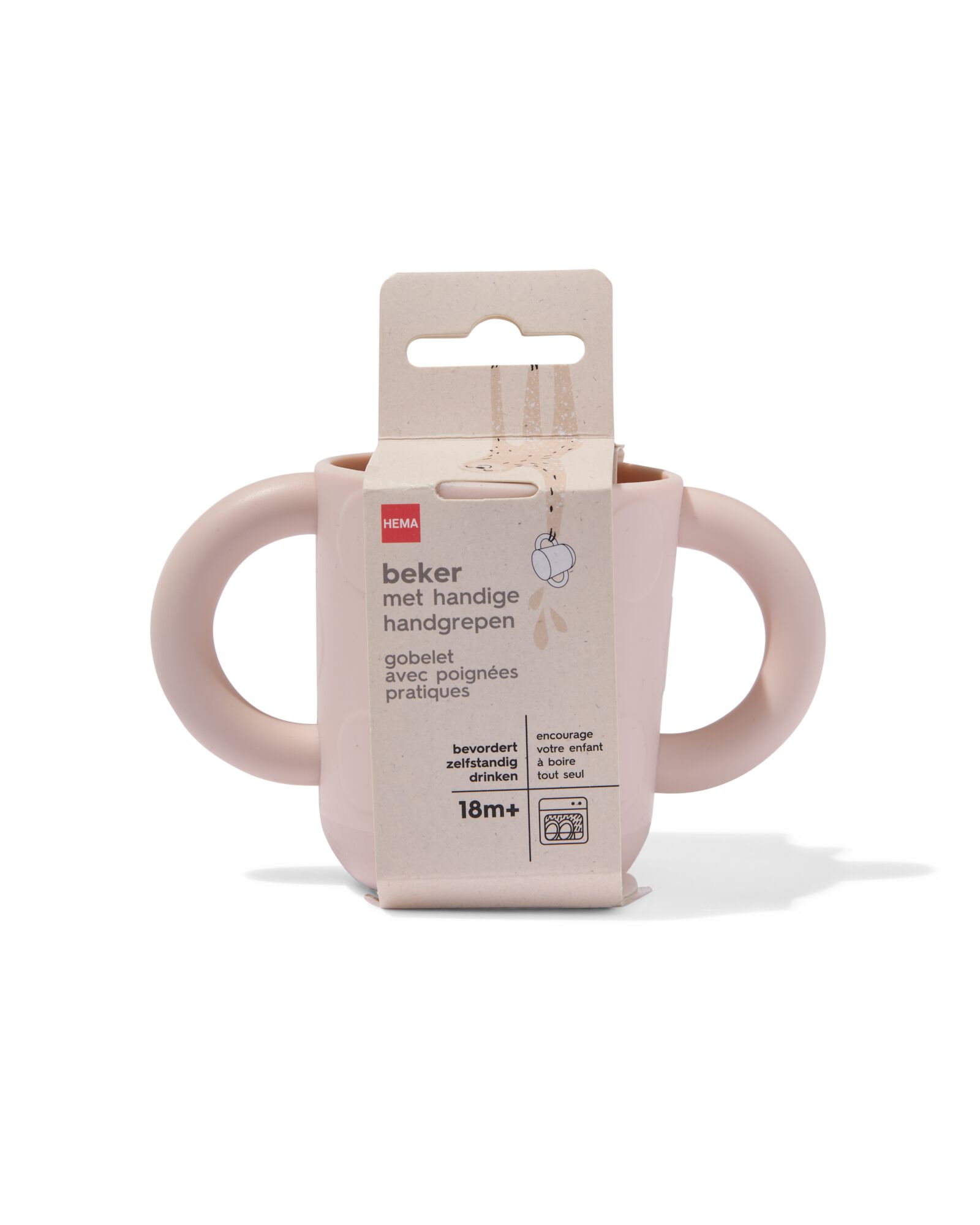 tasse avec poign&eacute;es beige - 33502951 - HEMA