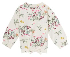 Baby-Sweatshirt mit Blumen eierschalenfarben eierschalenfarben - 1000028629 - HEMA