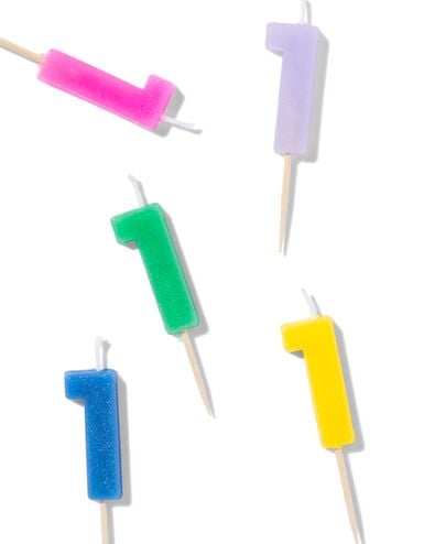 Bougie de g&acirc;teau chiffre 1 - 14250234 - HEMA