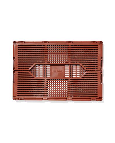 caisse pliable &agrave; lettres recycl&eacute;e brun - 1000032614 - HEMA