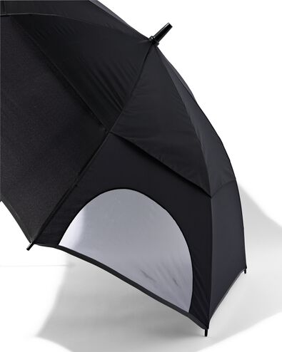 windbestendige paraplu Ø114x89 zwart - 16830015 - HEMA