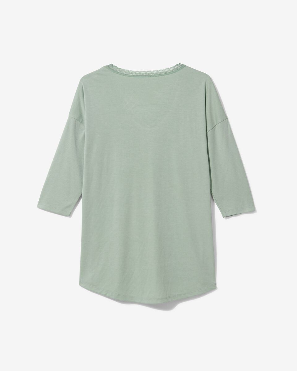 Damen-Nachthemd mit Viskose grün grün - 1000030245 - HEMA
