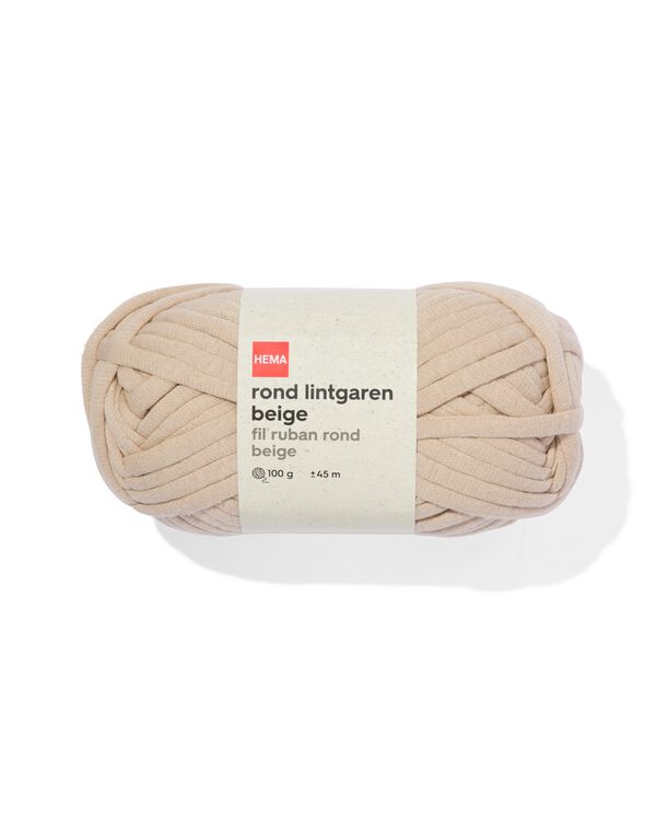 rond lintgaren beige 100gram 45meter - 60760080 - HEMA