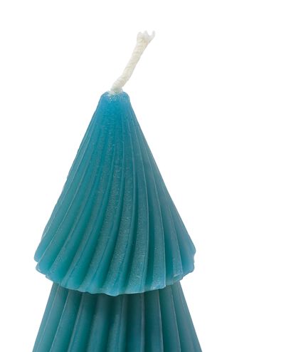 bougie en forme de sapin 7,4x7,4x16,7cm verte - 25100221 - HEMA