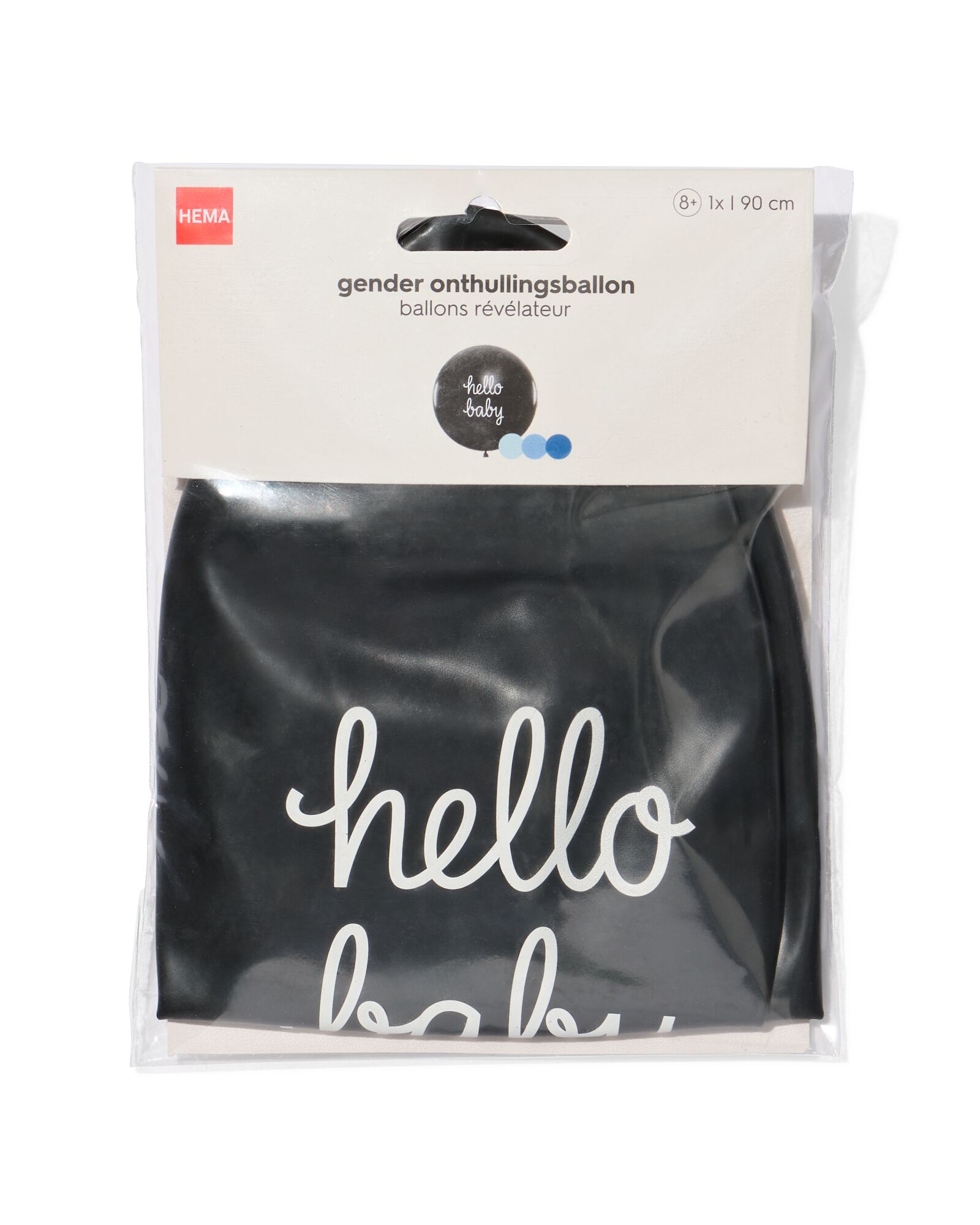 ballon de r&eacute;v&eacute;lation 90cm bleu - 14260083 - HEMA