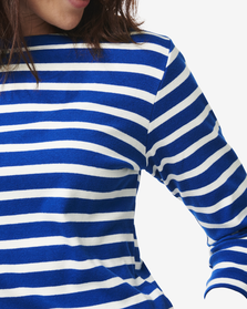 Damen-Shirt Cara, U-Boot-Ausschnitt blau blau - 1000029919 - HEMA