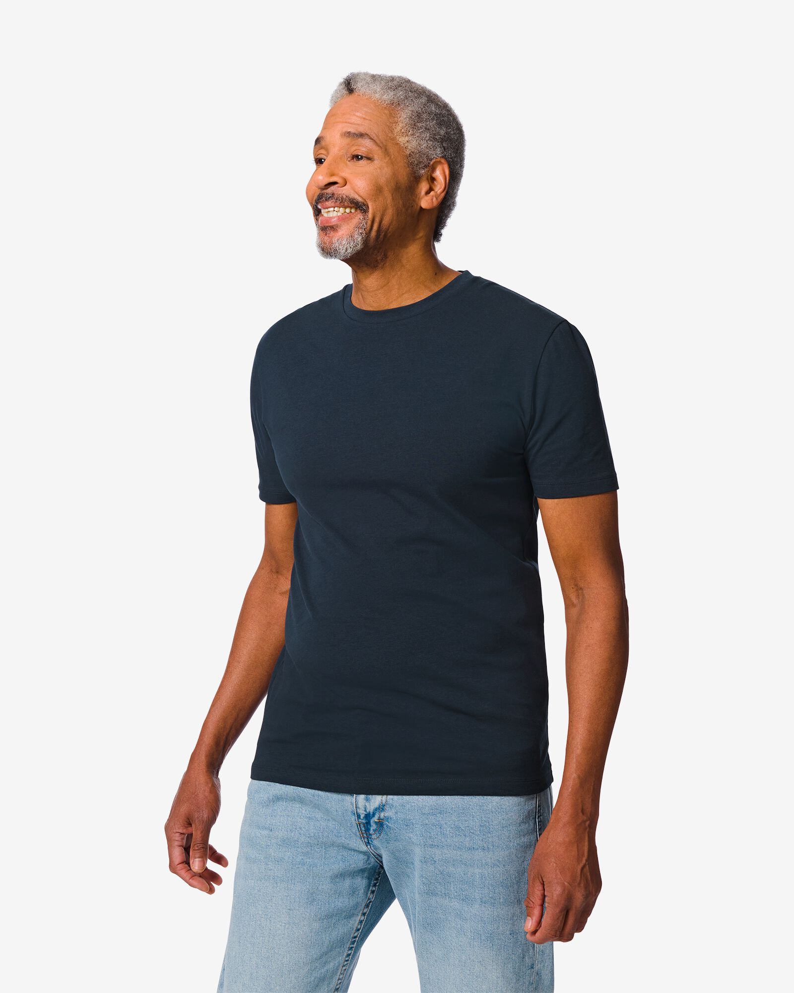 T-shirt Homme VIVIEN 1973 Bleu Marine Col Rond