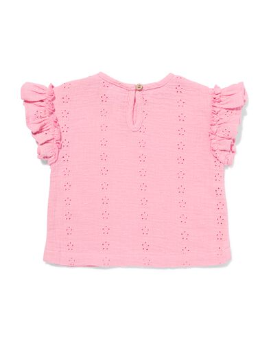 haut b&eacute;b&eacute; broderie rose rose - 33079170PINK - HEMA