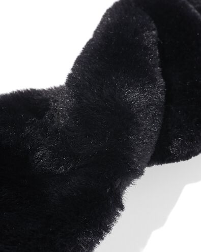 bandeau femme en fausse fourrure noire - 16451034 - HEMA