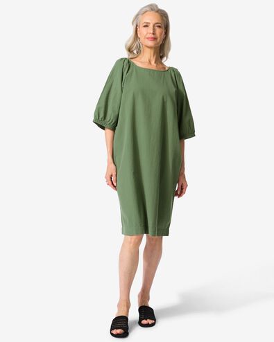 damesjurk Taylor  groen - 36229545GREEN - HEMA