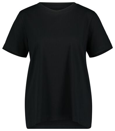Damen-T-Shirt schwarz L - 36394783 - HEMA