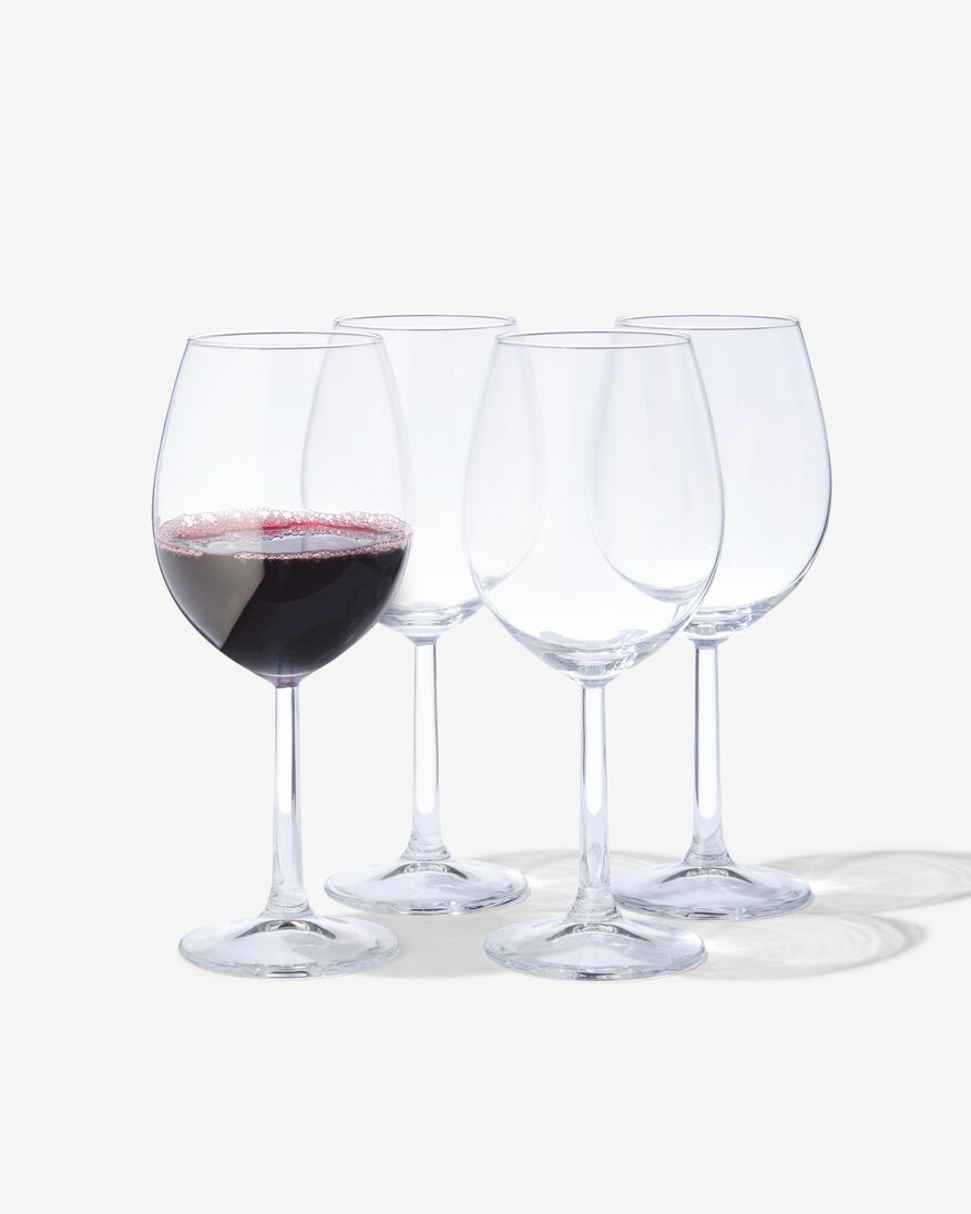 4 verres à vin rouge 430ml - 9402020 - HEMA