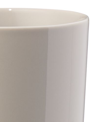cappuccinomok 350ml Knap new bone china grijs - 80660312 - HEMA
