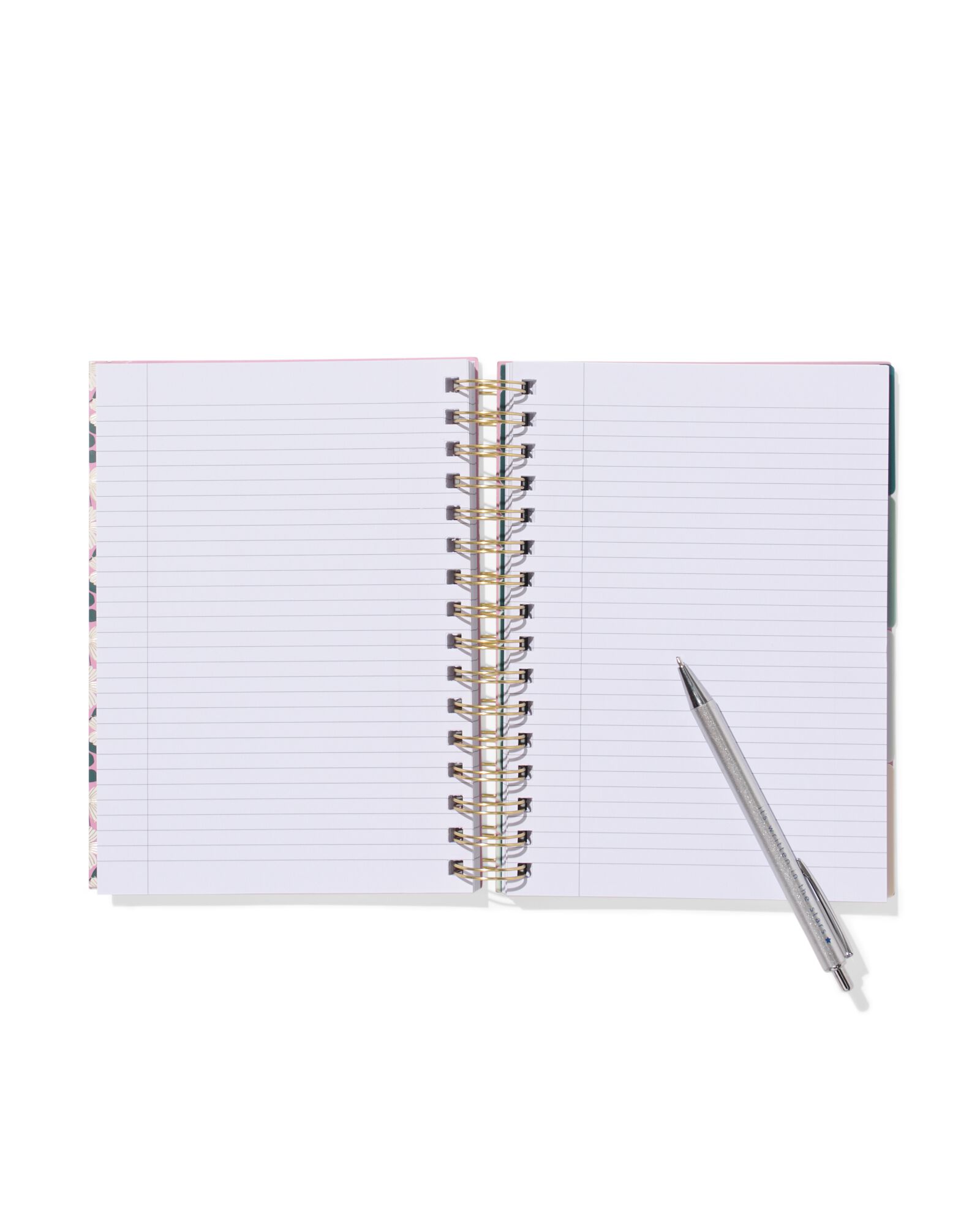 Collegeblock 4-in-1, DIN A5, liniert, Blumen - 14100211 - HEMA