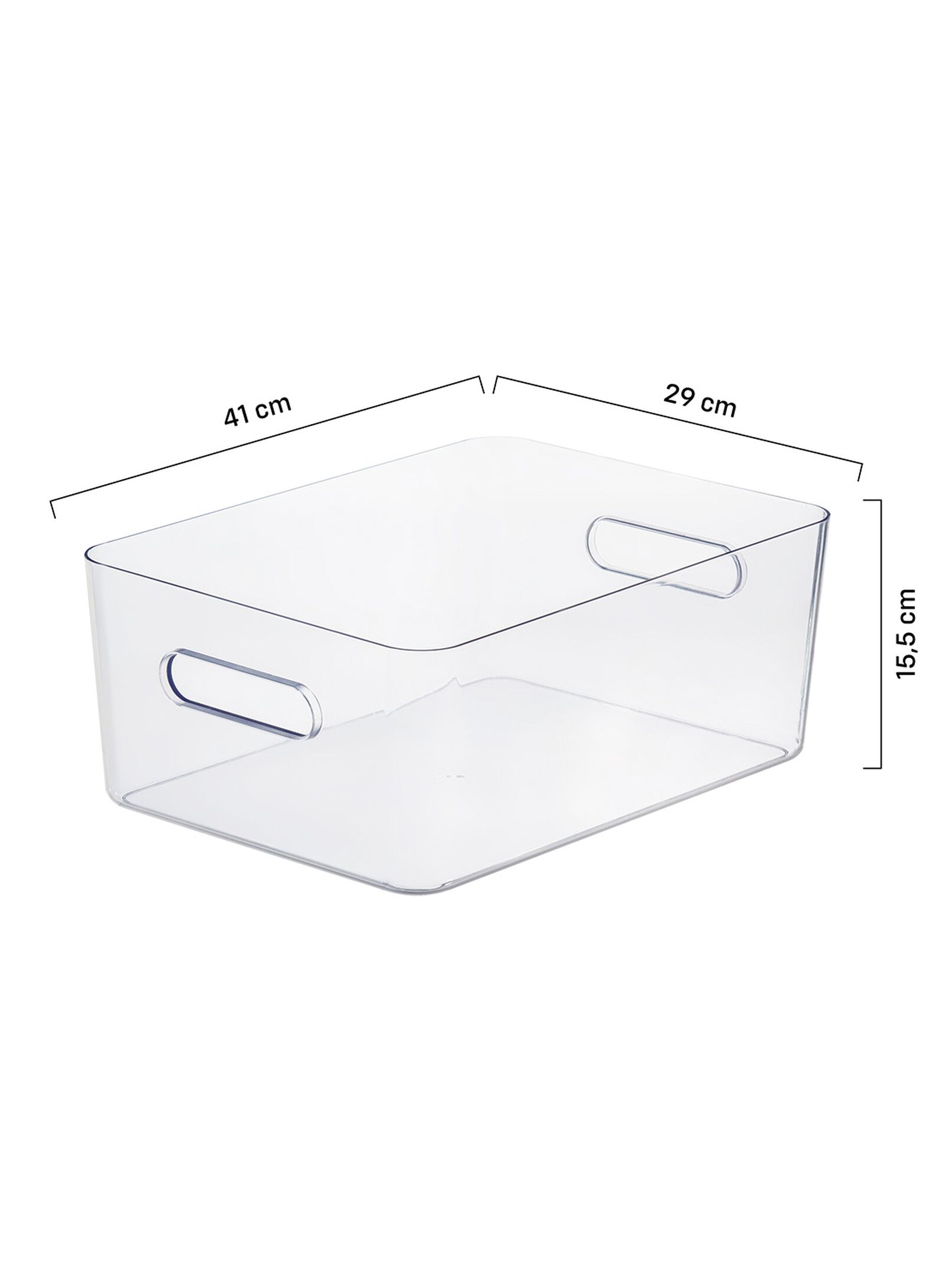 bo&icirc;te de rangement Helsinki 41x29x16 transparent 41 x 29 x 16 Helsinki - 39822229 - HEMA