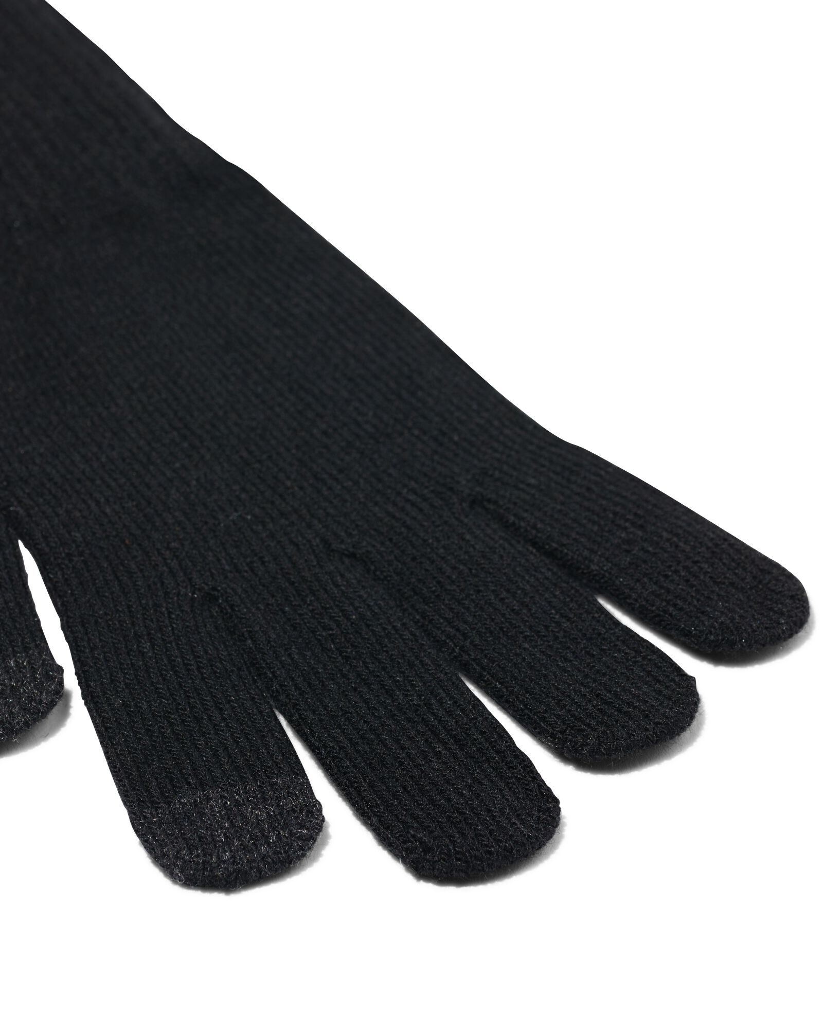 2 paires de gants enfant avec paillettes pour écran tactile noir noir - 1000020805 - HEMA