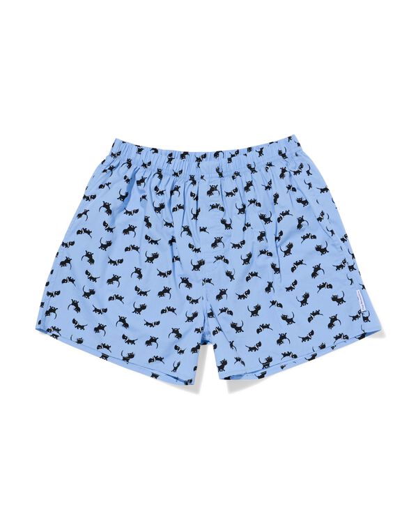 boxer homme Takkie imprim&eacute; coton bleu bleu - 19190170BLUE - HEMA