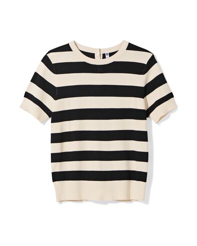 Damenshirt Fally schwarz/weiß - 36320480BLACKWHITE - HEMA