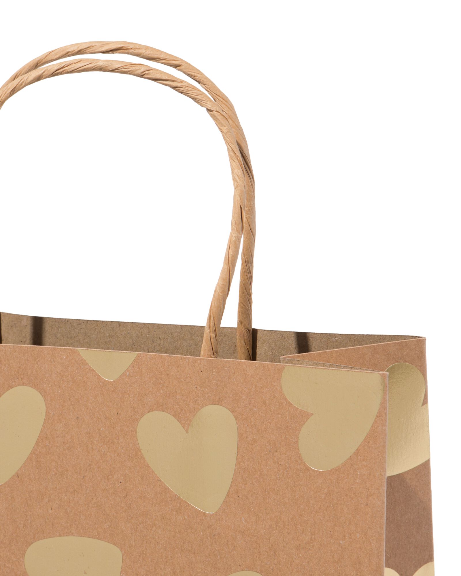 cadeautas 18x29cm hartjes goud - 14700533 - HEMA