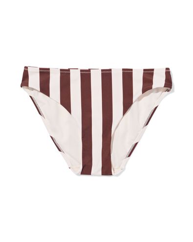 Damen-Bikinihose Mila mit Blockstreifen braun braun - 22360480BROWN - HEMA