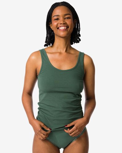 d&eacute;bardeur coton femme vert fonc&eacute; vert fonc&eacute; - 19681424DARKGREEN - HEMA