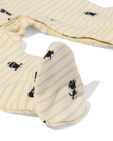 barboteuse nouveau-n&eacute; Takkie et Siepie c&ocirc;tel&eacute;e jersey rayures &eacute;cru &eacute;cru - 33441820ECRU - HEMA