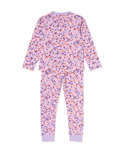 Kinderpyjama Blumen lila lila - 23000640LILAC - HEMA
