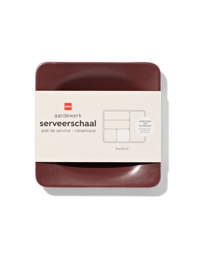 planche de service 14x2,2cm fa&iuml;ence bordeaux - 9650393 - HEMA