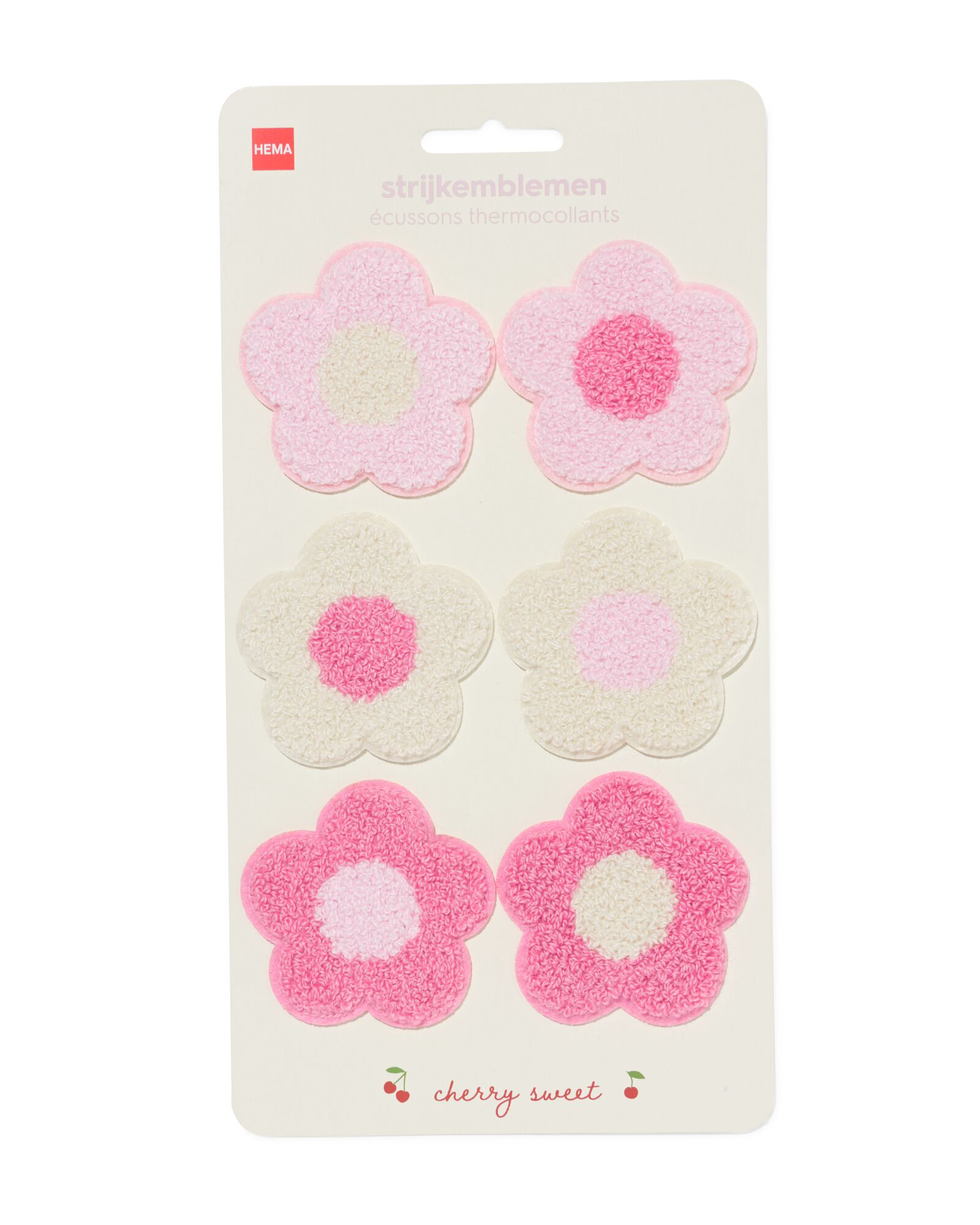 &eacute;cussons thermocollants floraux - 6 pi&egrave;ces - 61104545 - HEMA
