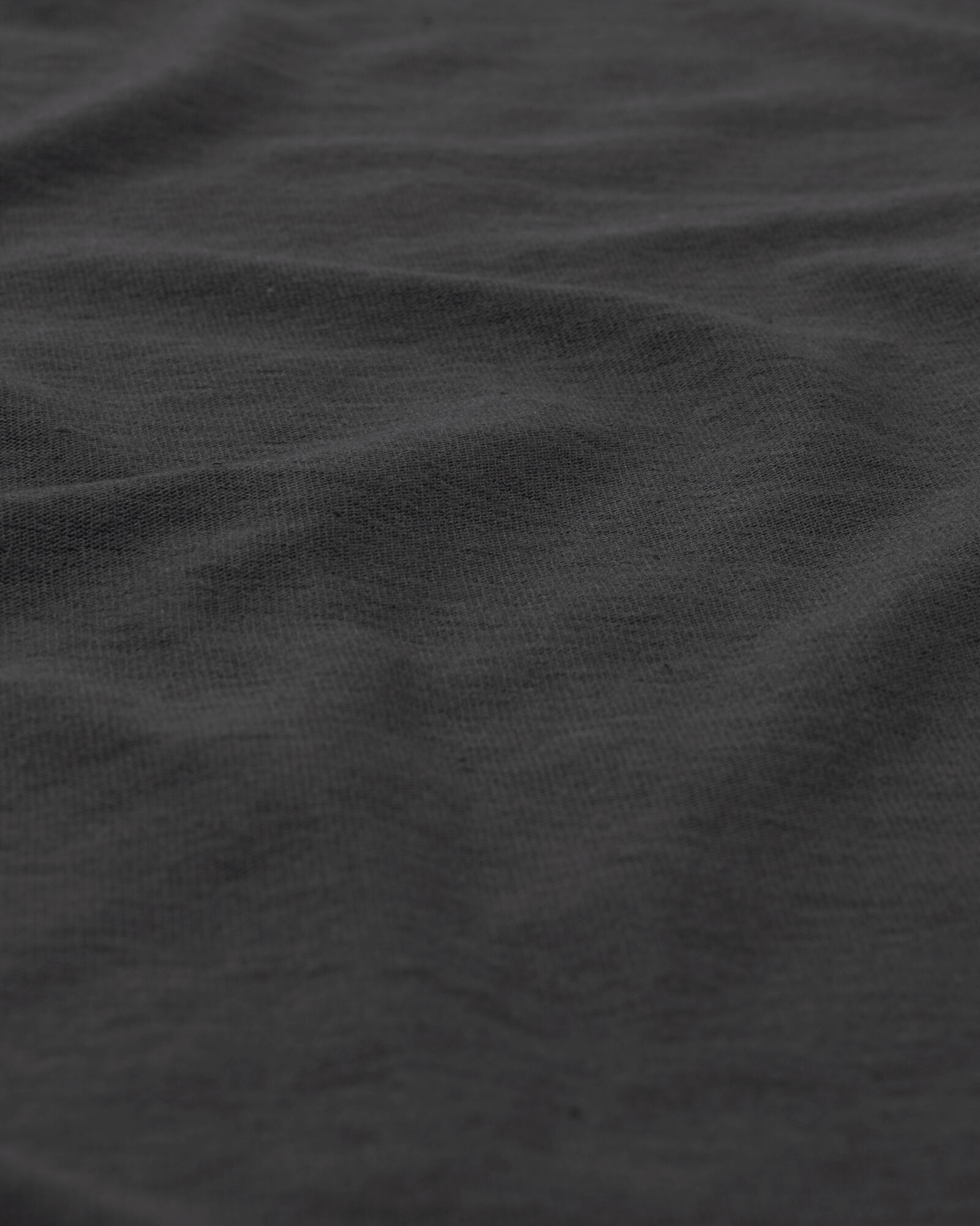 Topper-Spannbettlaken 140 x 200 cm, weiche Baumwolle, dunkelgrau - 5180077 - HEMA
