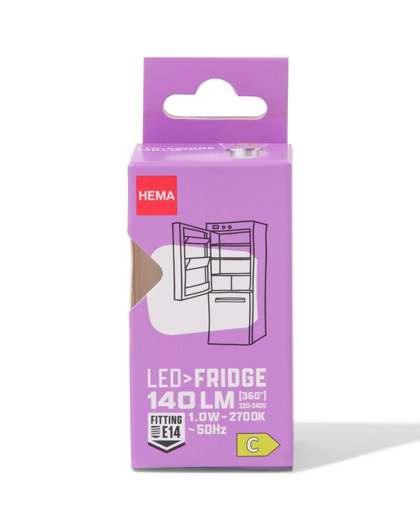 led frigo clear E14 1,0W 140lm - 20000051 - HEMA