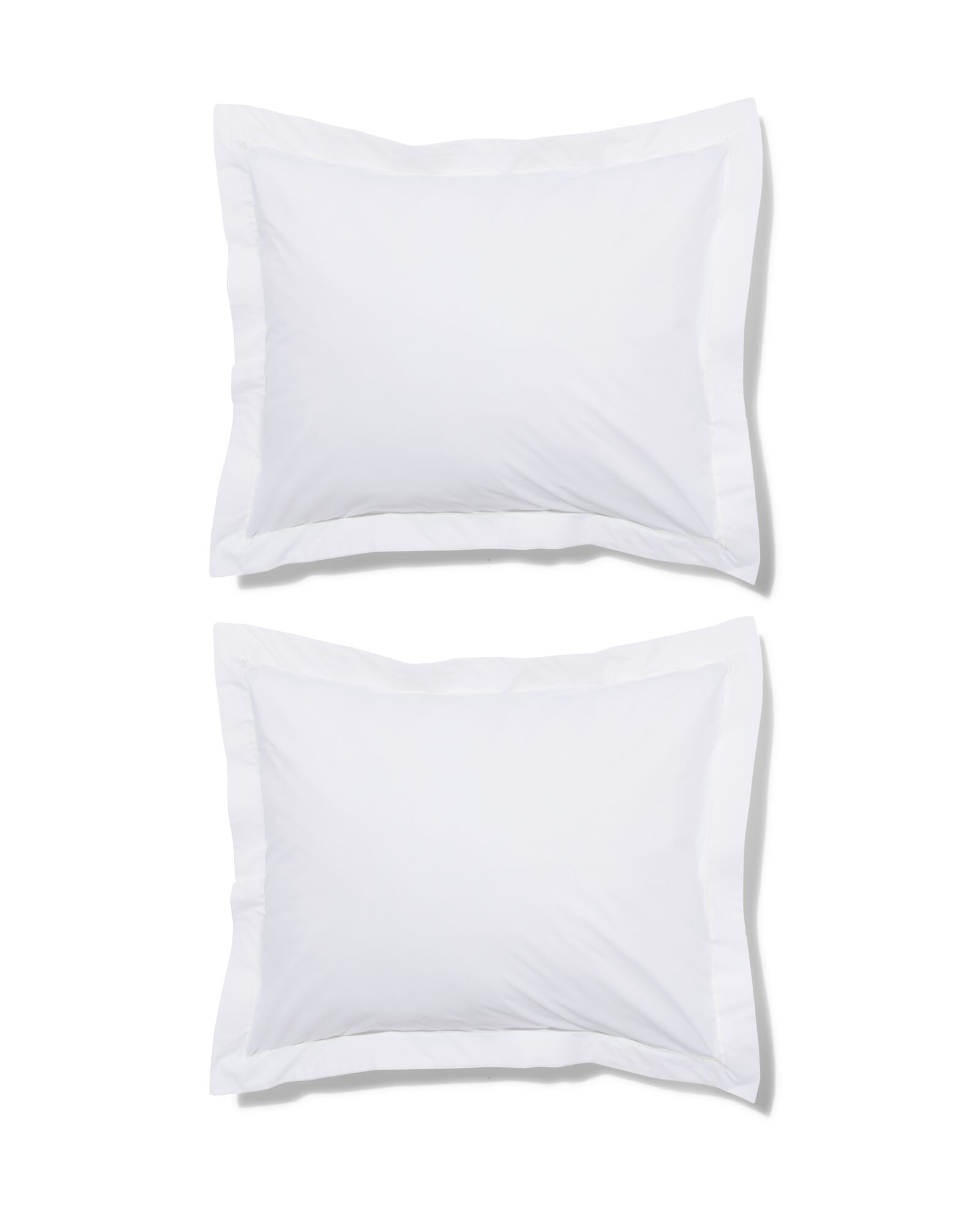 Taies d'oreiller 60x70cm percale blanche - 5180040 - HEMA
