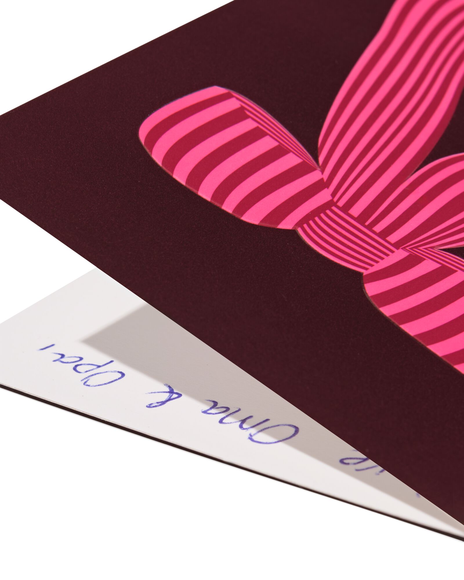 cartes de No&euml;l 11x8cm avec noeud - 5 pi&egrave;ces - 25300154 - HEMA