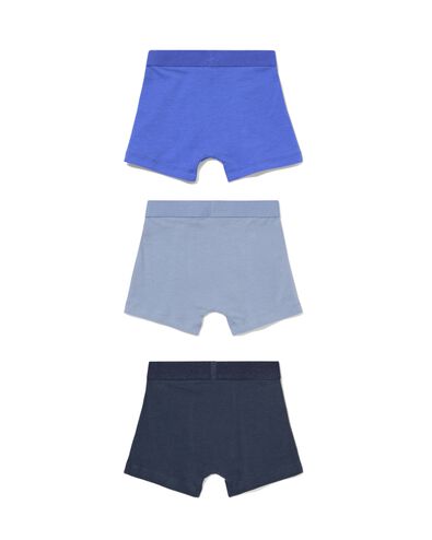 Kinder-Boxershorts, unifarben &ndash; 3 St&uuml;ck blau 170/176 - 19203549 - HEMA